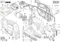 Bosch 3 601 E8J 301 Gst 18 V-Li Cordless Jigsaw 18 V / Eu Spare Parts